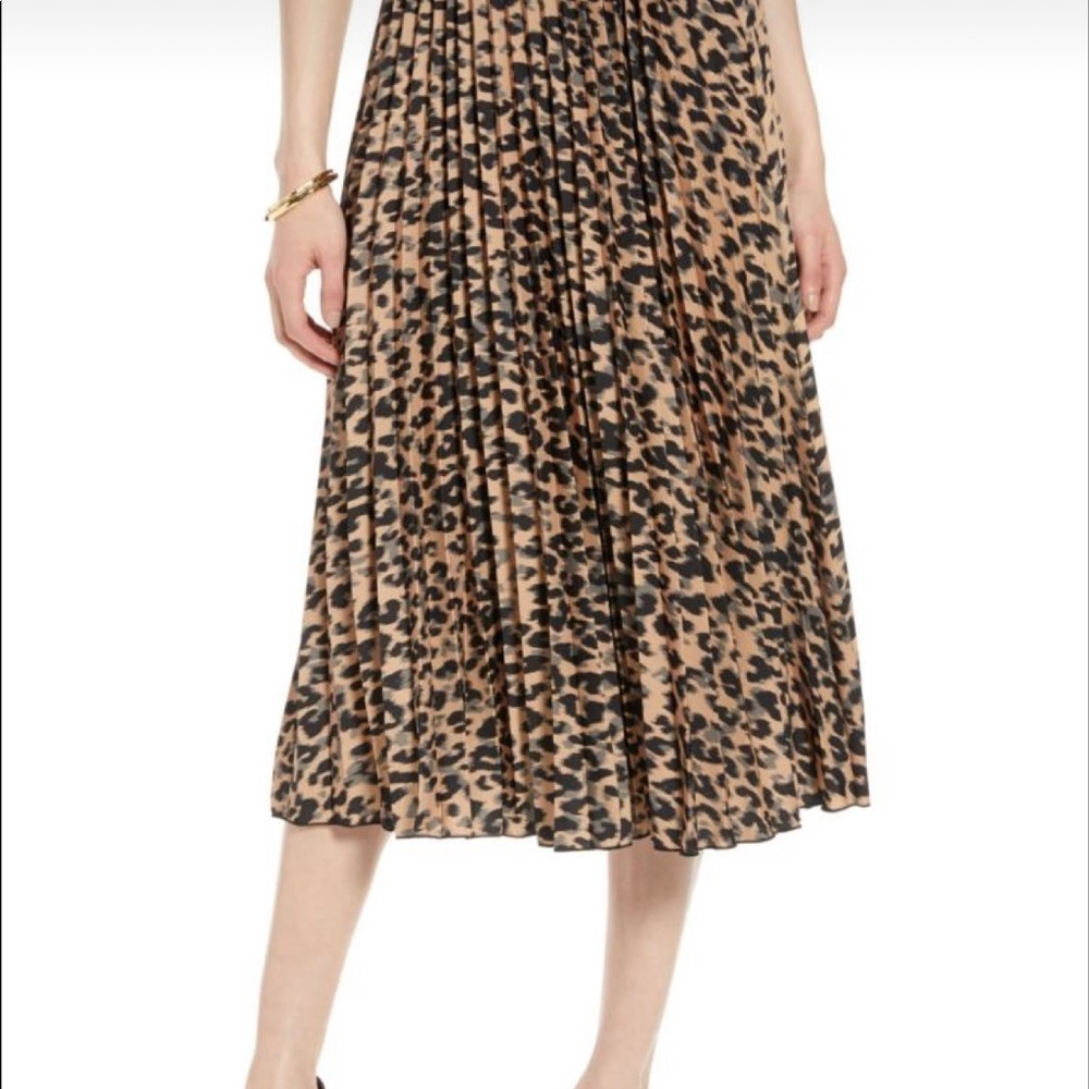 Halogen Midi Skirt Leopard Prnt